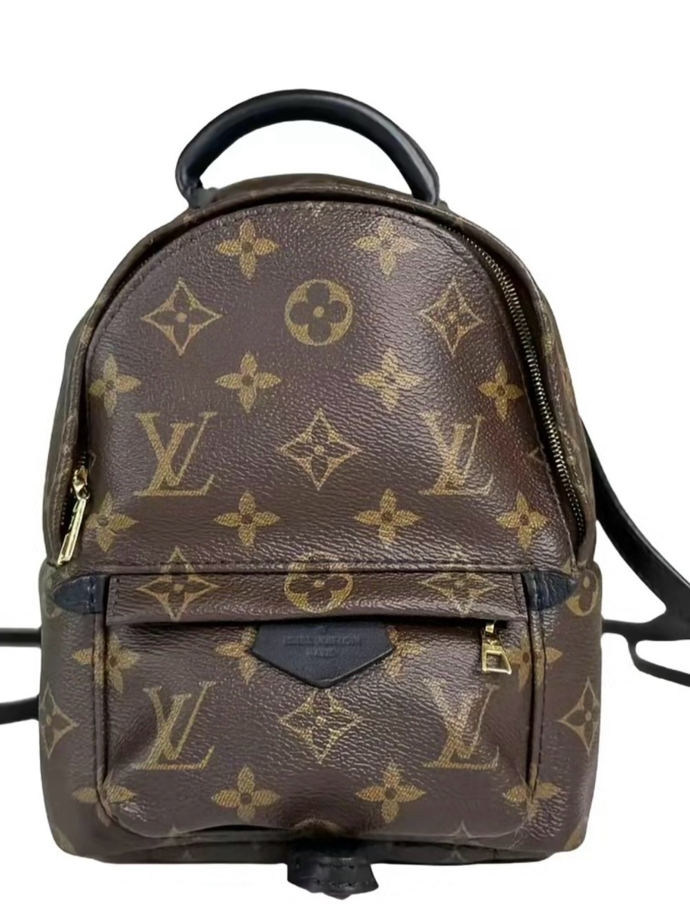 Louis Vuitton Monogram Canvas Mini Backpack in Brown & Gold